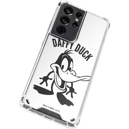 Looney Tunes Daffy Duck Big Head Galaxy S21 Ultra 5G Clear Case