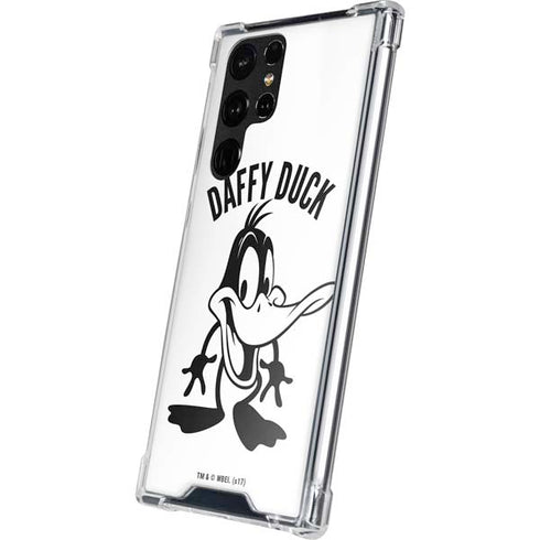 Looney Tunes Daffy Duck Big Head Galaxy S22 Ultra Clear Case