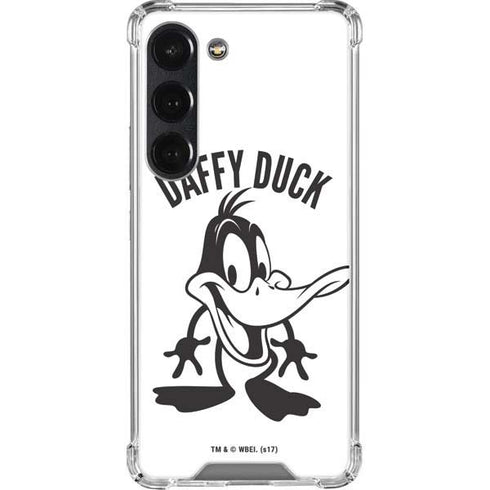 Looney Tunes Daffy Duck Big Head Galaxy S23 Clear Case