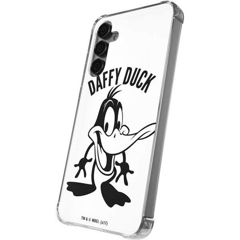 Looney Tunes Daffy Duck Big Head Galaxy S24 Plus Clear Case