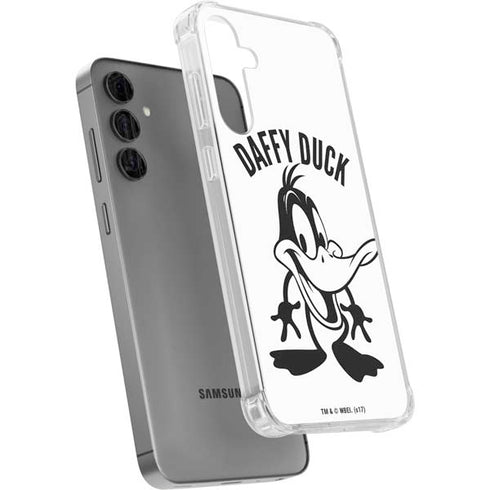 Looney Tunes Daffy Duck Big Head Galaxy S24 Plus Clear Case