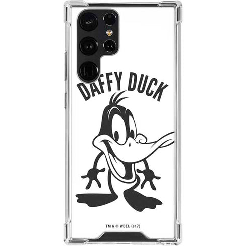 Looney Tunes Daffy Duck Big Head Galaxy S24 Ultra Clear Case