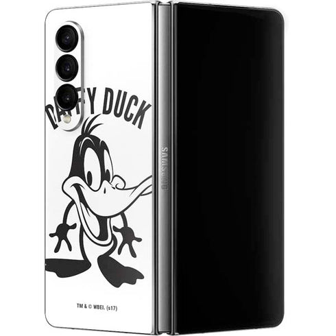 Looney Tunes Daffy Duck Big Head Galaxy Z Fold4 5G Skin