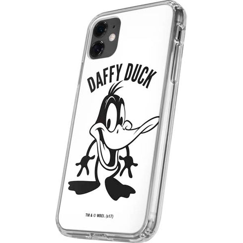 Looney Tunes Daffy Duck Big Head iPhone 11 Clear Case