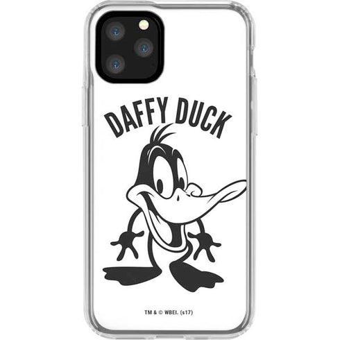 Looney Tunes Daffy Duck Big Head iPhone 11 Pro Clear Case