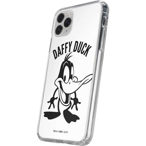 Looney Tunes Daffy Duck Big Head iPhone 11 Pro Clear Case