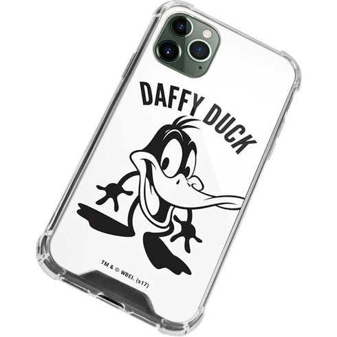 Looney Tunes Daffy Duck Big Head iPhone 11 Pro Max Clear Case