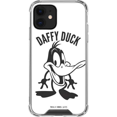 Looney Tunes Daffy Duck Big Head iPhone 12 Clear Case