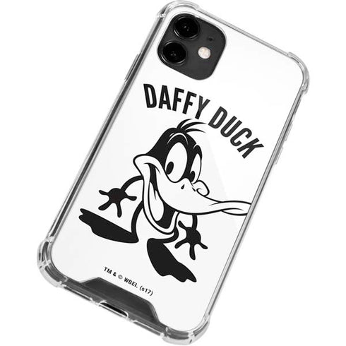 Looney Tunes Daffy Duck Big Head iPhone 12 Clear Case