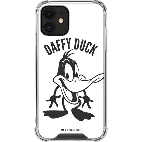 Looney Tunes Daffy Duck Big Head iPhone 12 Mini Clear Case