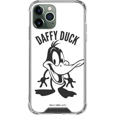 Looney Tunes Daffy Duck Big Head iPhone 12 Pro Clear Case