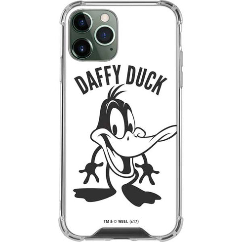 Looney Tunes Daffy Duck Big Head iPhone 12 Pro Max Clear Case