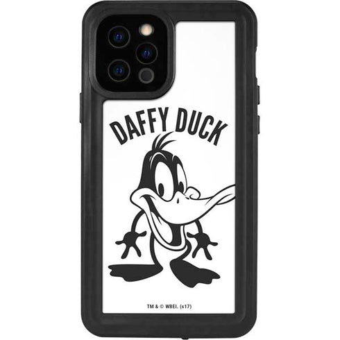 Looney Tunes Daffy Duck Big Head iPhone 12 Pro Waterproof Case