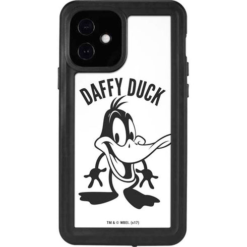 Looney Tunes Daffy Duck Big Head iPhone 12 Waterproof Case