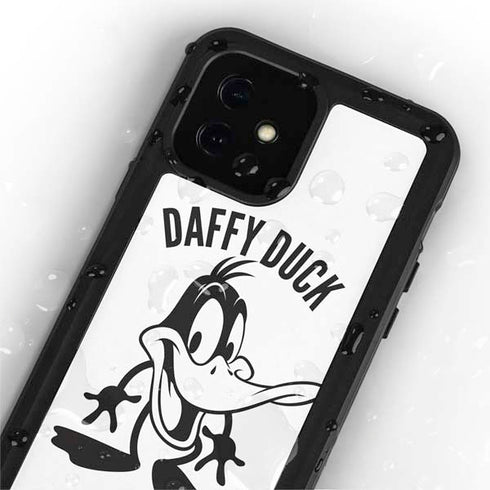 Looney Tunes Daffy Duck Big Head iPhone 12 Waterproof Case