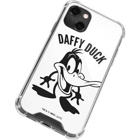 Looney Tunes Daffy Duck Big Head iPhone 14 Plus Clear Case