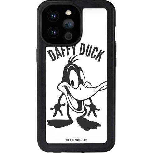Looney Tunes Daffy Duck Big Head iPhone 14 Pro Max Waterproof Case