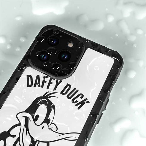Looney Tunes Daffy Duck Big Head iPhone 14 Pro Max Waterproof Case