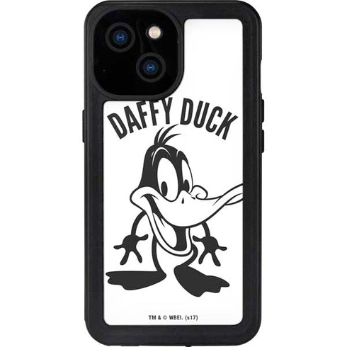 Looney Tunes Daffy Duck Big Head iPhone 15 Waterproof Case