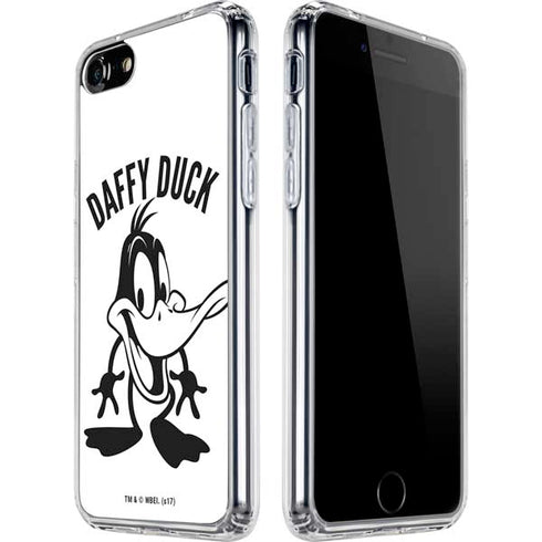 Looney Tunes Daffy Duck Big Head iPhone SE (2nd & 3rd Gen) Clear Case