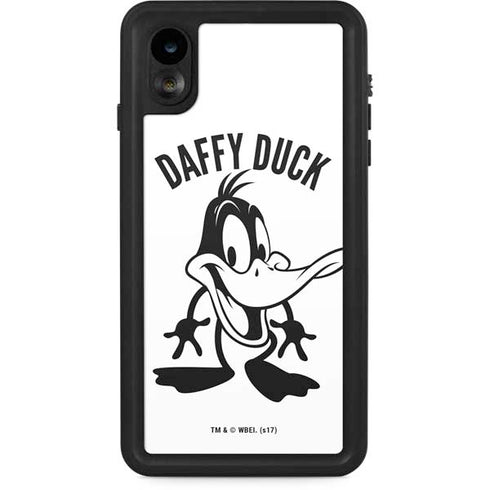 Looney Tunes Daffy Duck Big Head iPhone XR Waterproof Case