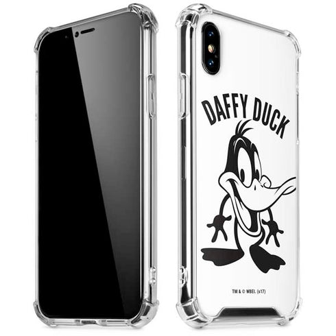 Looney Tunes Daffy Duck Big Head iPhone XS Max Clear Case