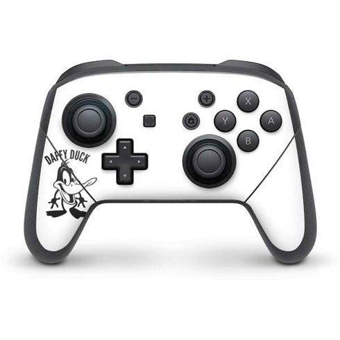 Looney Tunes Daffy Duck Big Head Nintendo Switch Pro Controller Skin