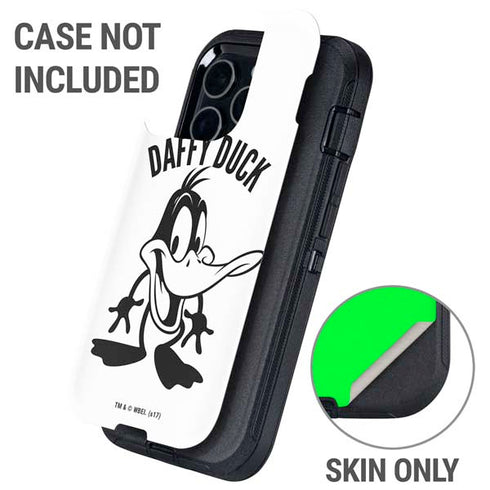 Looney Tunes Daffy Duck Big Head Otterbox Defender iPhone Skin