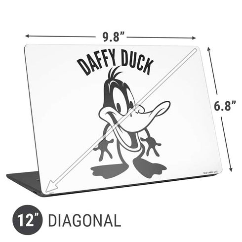Looney Tunes Daffy Duck Big Head Universal Laptop 12in (9.8 x 6.8in) Skin