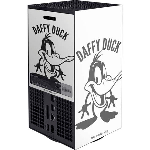 Looney Tunes Daffy Duck Big Head Xbox Series X Console Skin