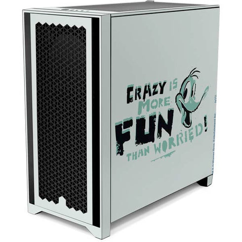 Looney Tunes Daffy Duck Crazy Corsair 4000D Tempered Glass Mid-Tower ATX Case Skin