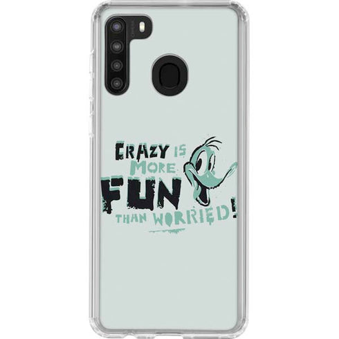 Looney Tunes Daffy Duck Crazy Galaxy A21 Clear Case