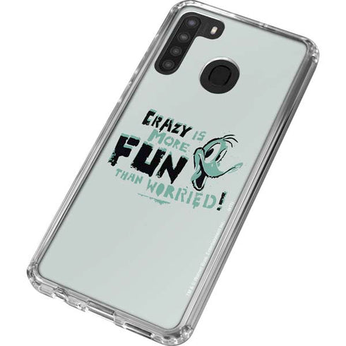 Looney Tunes Daffy Duck Crazy Galaxy A21 Clear Case
