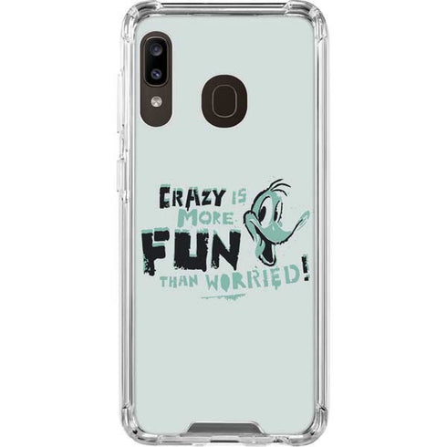 Looney Tunes Daffy Duck Crazy Galaxy A30 Clear Case