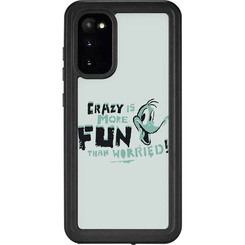 Looney Tunes Daffy Duck Crazy Galaxy S20 Waterproof Case