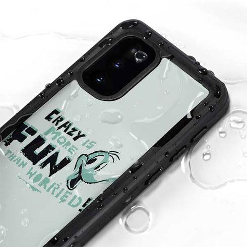Looney Tunes Daffy Duck Crazy Galaxy S20 Waterproof Case