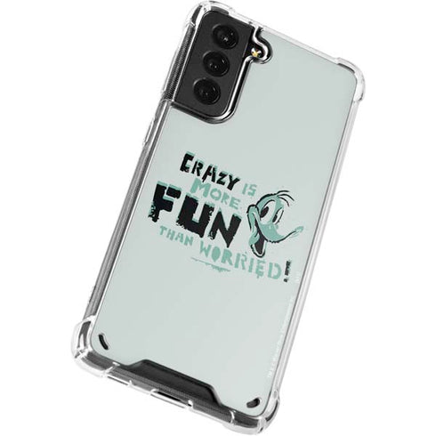 Looney Tunes Daffy Duck Crazy Galaxy S21 5G Clear Case