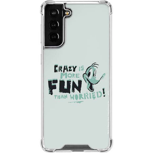 Looney Tunes Daffy Duck Crazy Galaxy S21 FE Clear Case