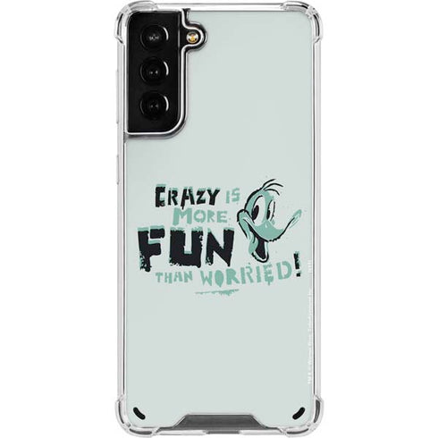 Looney Tunes Daffy Duck Crazy Galaxy S21 Plus 5G Clear Case