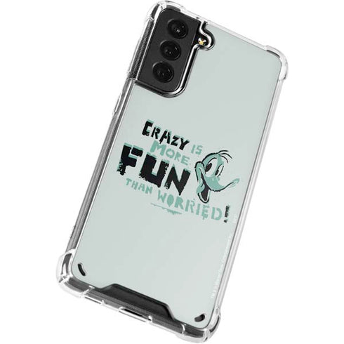Looney Tunes Daffy Duck Crazy Galaxy S21 Plus 5G Clear Case