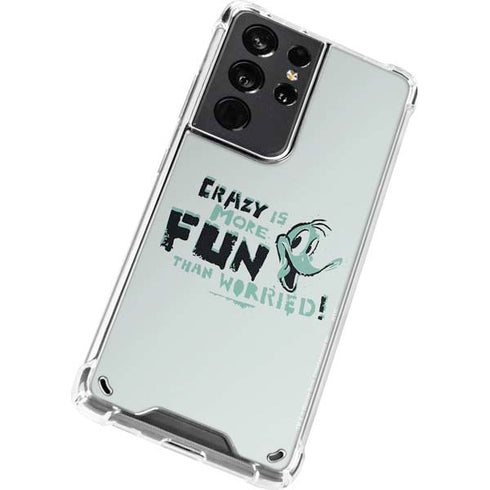 Looney Tunes Daffy Duck Crazy Galaxy S21 Ultra 5G Clear Case