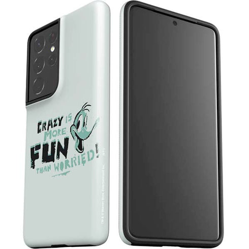 Looney Tunes Daffy Duck Crazy Galaxy S21 Ultra 5G Pro Case