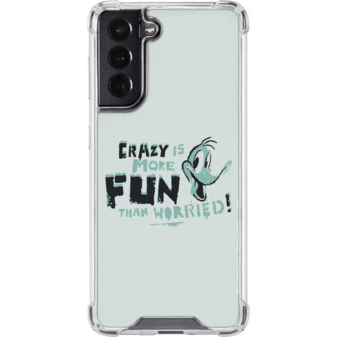 Looney Tunes Daffy Duck Crazy Galaxy S22 Clear Case