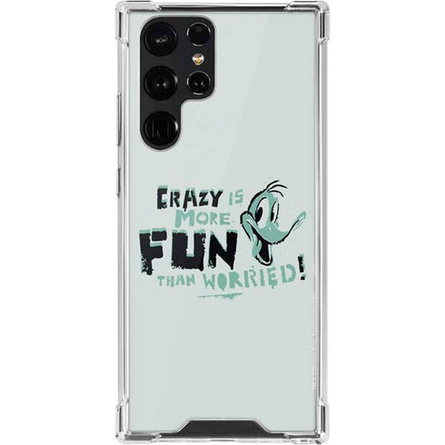 Looney Tunes Daffy Duck Crazy Galaxy S22 Ultra Clear Case