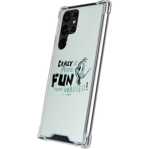 Looney Tunes Daffy Duck Crazy Galaxy S22 Ultra Clear Case