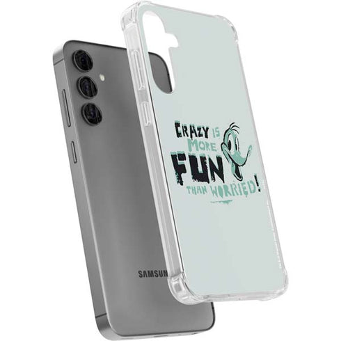 Looney Tunes Daffy Duck Crazy Galaxy S24 Plus Clear Case