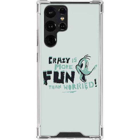 Looney Tunes Daffy Duck Crazy Galaxy S24 Ultra Clear Case