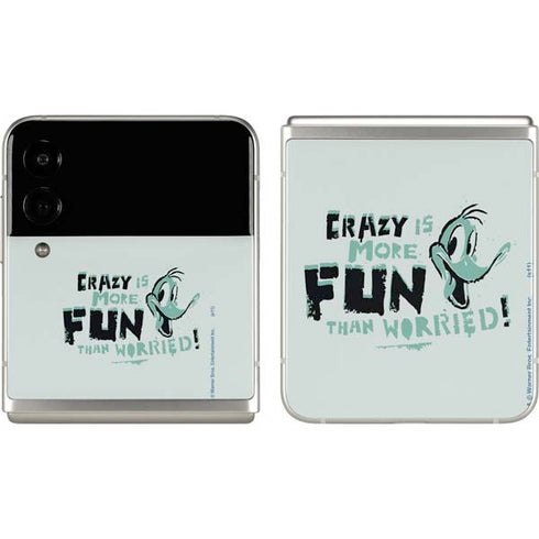 Looney Tunes Daffy Duck Crazy Galaxy Z Flip3 5G Skin