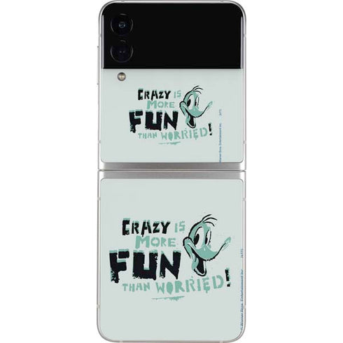 Looney Tunes Daffy Duck Crazy Galaxy Z Flip3 5G Skin