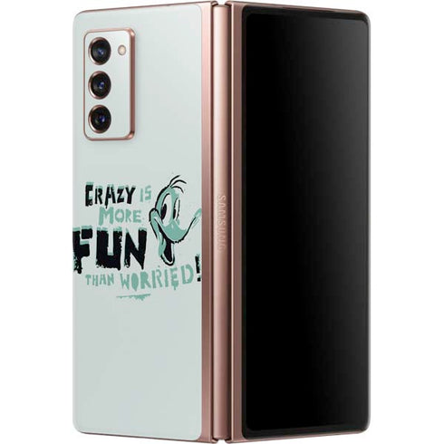Looney Tunes Daffy Duck Crazy Galaxy Z Fold2 5G Skin